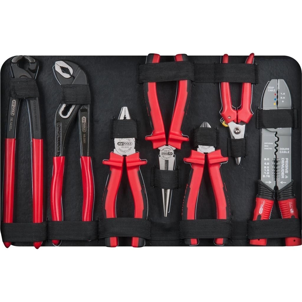KS TOOLS 911.0665 Kit universale di utensili 3-8'' 165 pezzi in acciaio al cromo-vanadio con tecnologia Flank Traction e valigetta in alluminio colore Nero