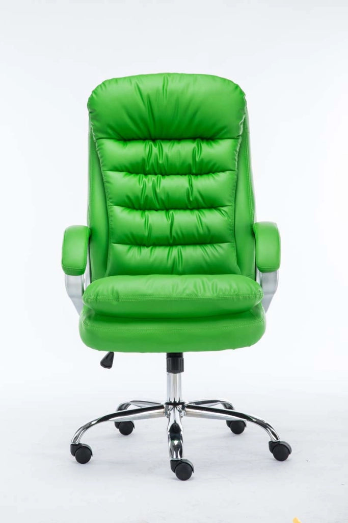 Sedia ufficio XXL Vancouver in similpelle verde