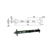 Serratura Bascule Spranga Cilindro 156B/L Moia