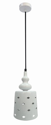 Lampada sospensione Candellux HAMP bianca metallo E27 Ø14