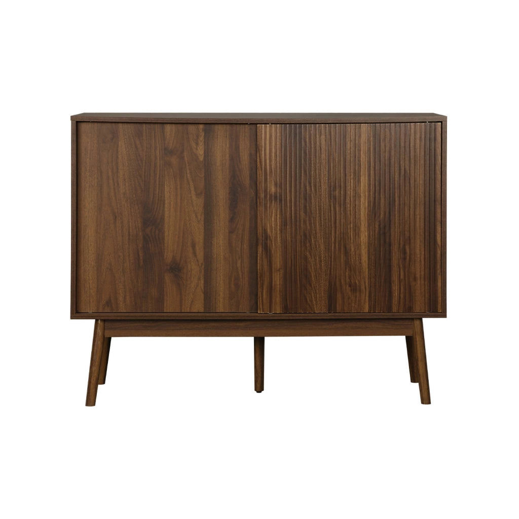 Credenza in legno, 115cm, marrone scuro
