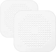 Kit di 2 pezzi di sigillante in silicone per copertura di scarico, copertura di scarico, presa di capelli, copertura di scarico per vasca, scarico di vasca, sigillante per scarico in cucina, vasca, bagno (bianco)