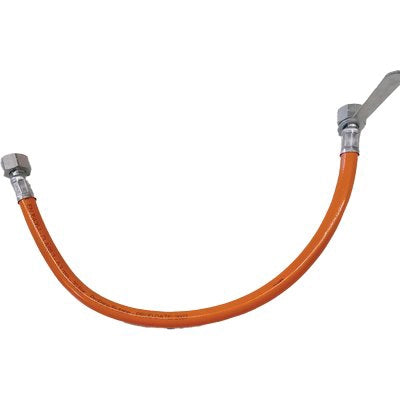 TUBO GAS GOMMA X CENTRALINE + CHIAVE - GOMMA 1/2F CM  80- 2 pezzi