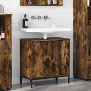 Armadio per Lavabo da Bagno Rovere fumé 60,5 x 33,5 x 61 cm 883419