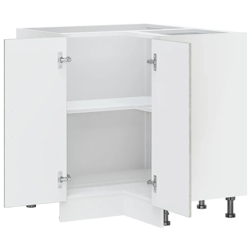 Base ad Angolo Cucina Porto Grigio Sonoma in Legno Multistrato 853993