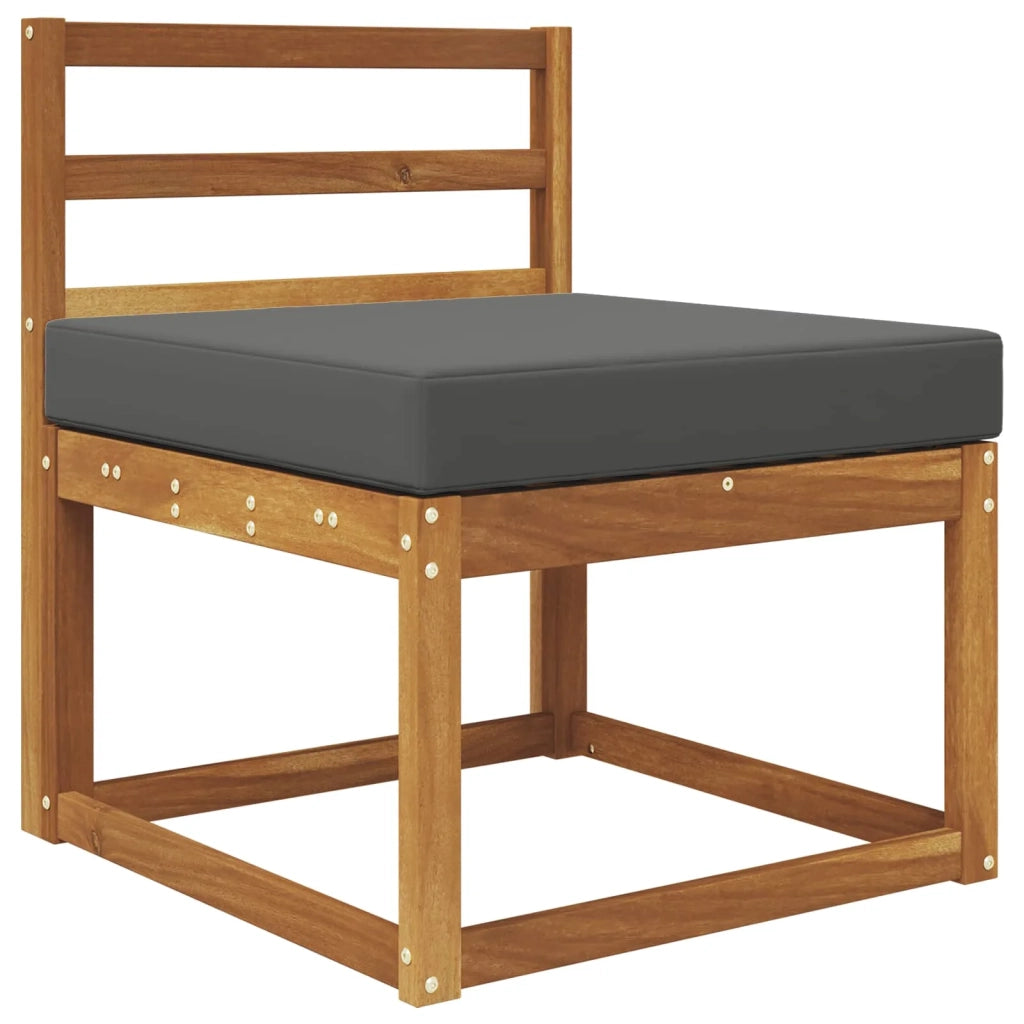 Cuscino per divano da esterno Antracite 60 x 60 x 8 cm 900693