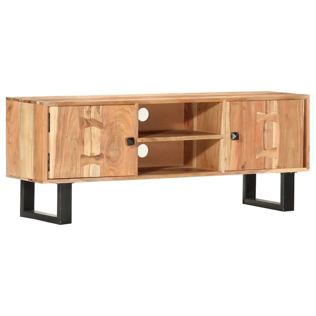 Mobile Porta TV 118x30x45 cm in Legno Massello di Acacia cod mxl 59504