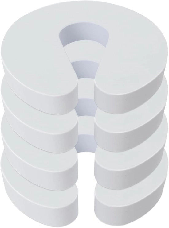 Pacchetto di 4 fermagli di sicurezza per porte, fermaglio di sicurezza per porta extra spesso, maniglia di sicurezza per porta con protezione per le dita, schiuma per fermagli di sicurezza per porta (9 x 9,5 x 2,2 cm)