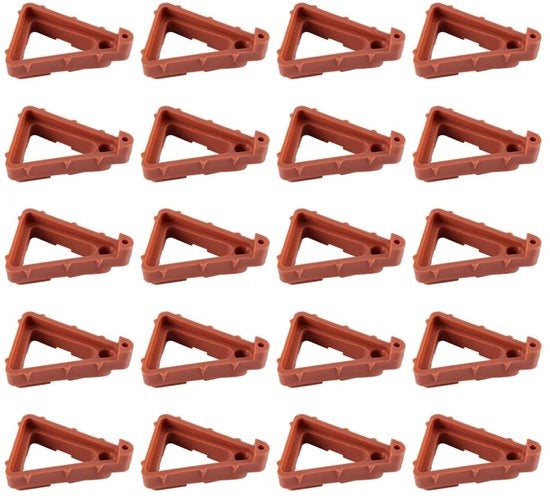 Set di piedini per piante 20 pezzi - Piedini a triangolo - Piedini per vasi - Piedini per fiori - Resistente al tempo - Leggeri in plastica - Piedini per vasi di sostegno