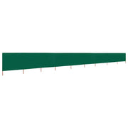 Paravento a 9 Pannelli in Tessuto 1200x120 cm Verde CFW9494664