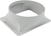 Uscita di scarico con connettore a supporto quadrato - flessibile in entrambe le direzioni - 14,9 cm - connettore di tubo - accessori per aria condizionata per uso domestico