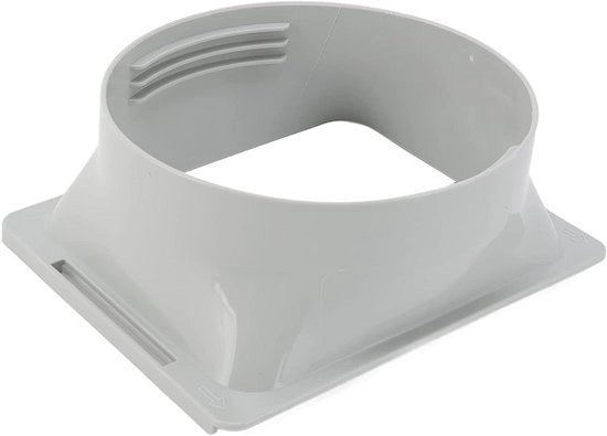Uscita di scarico con connettore a supporto quadrato - flessibile in entrambe le direzioni - 14,9 cm - connettore di tubo - accessori per aria condizionata per uso domestico