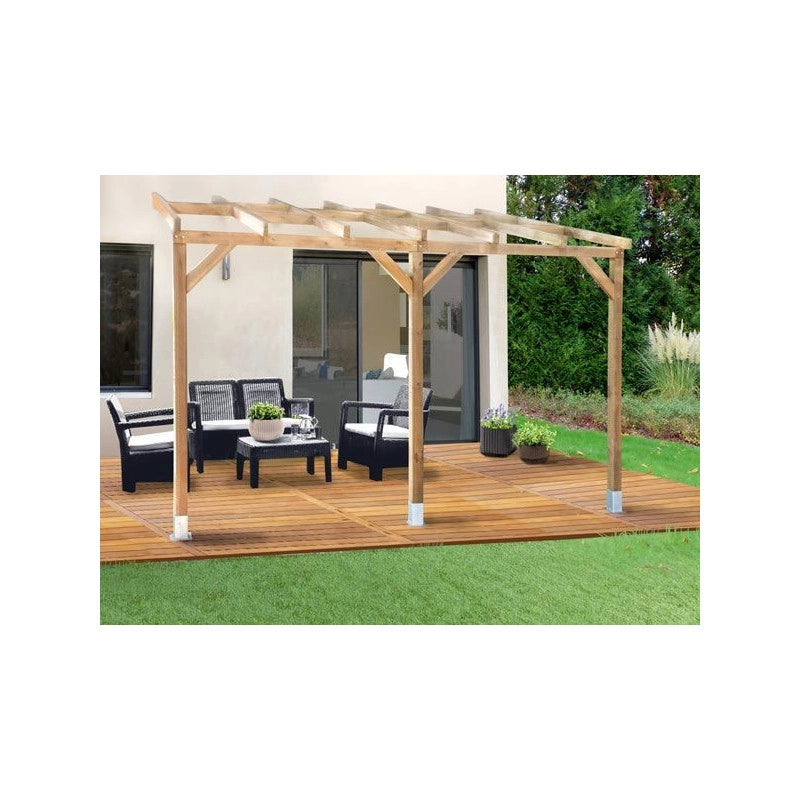 Tetto Couv'TerrasseÂ® in Legno 3x5,5m - senza tetto