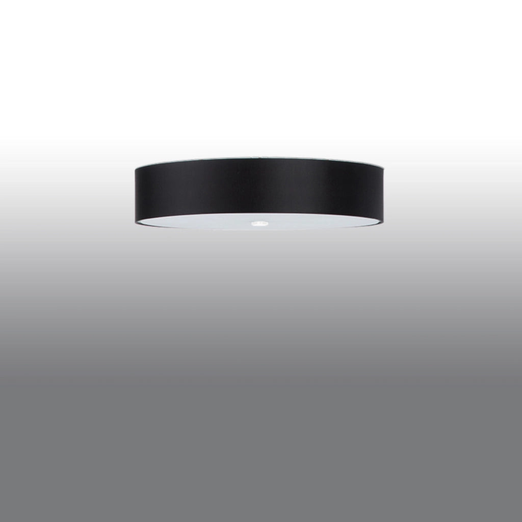 Plafoniera tonda moderna nera Ø60 Gradus 5xE27 Pure Lume