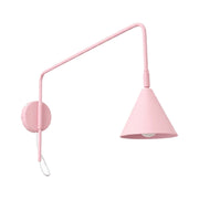Applique NOX 1 rosa con interruttore