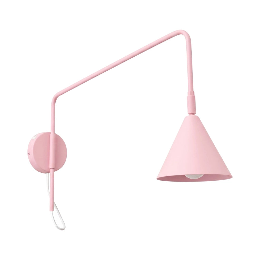 Applique NOX 1 rosa con interruttore