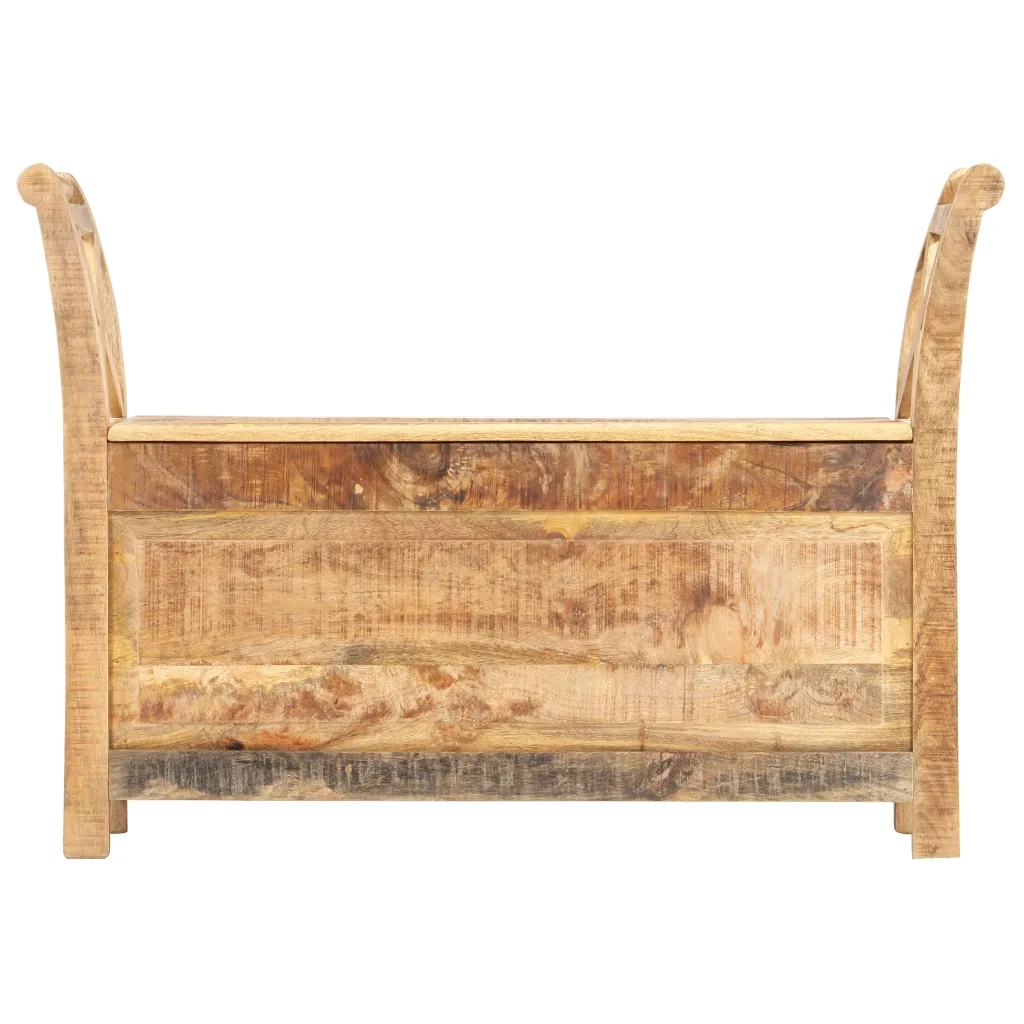 Panca per Ingresso-Sgabello-Panca da Corridoio 103x33x72 cm in Legno Massello di Mango