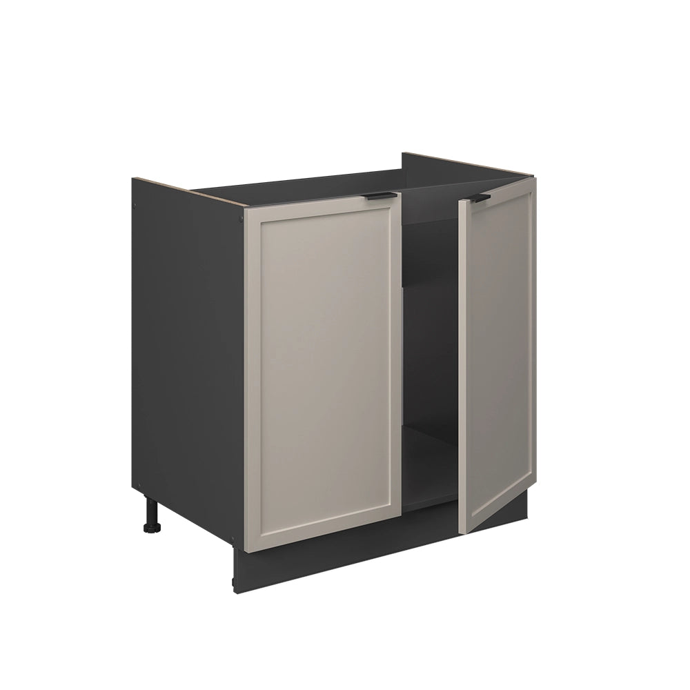 Vicco Mobile lavello cucina GrigioBeige 80 cm , PL Marmo