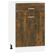 Pensile da cucina | Mobile con Cassetto ¡°Lyon¡± Rovere Fumo 50x46x81,5 cm
