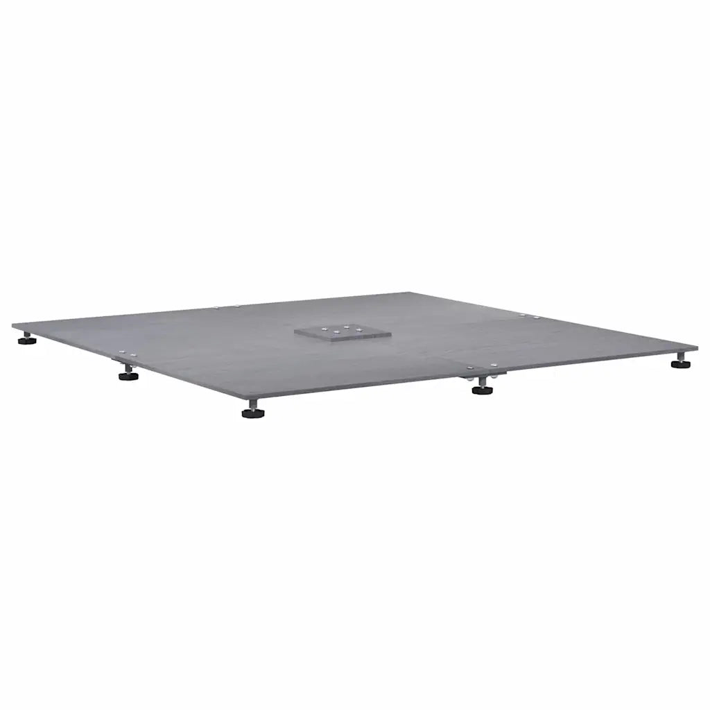 Base per ombrellone Aspetto legno grigio scuro 100 x 100 x 4 cm CFW6935930
