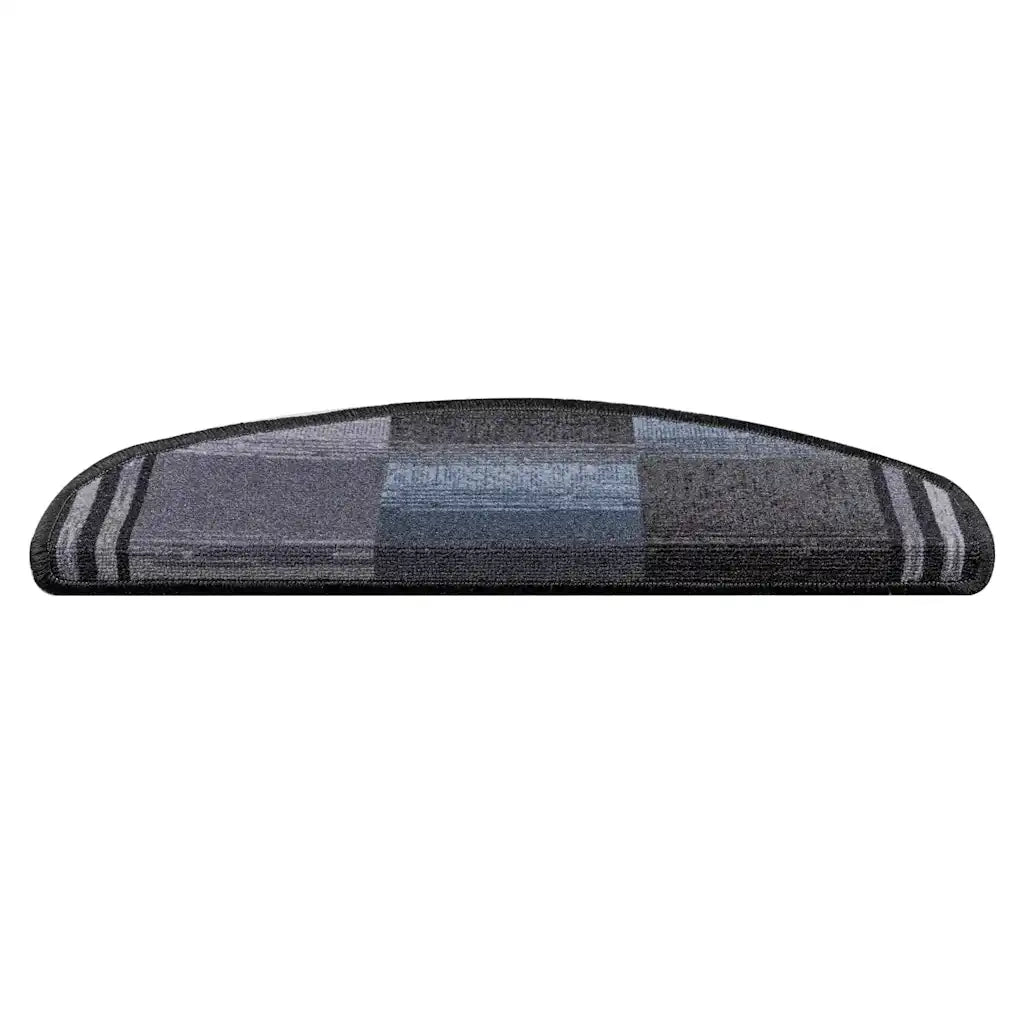 Tappetini per Scale Autoadesivi 5 pz 65x21x4 cm Nero e Grigio 149834