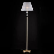 Piantana Classica Ruben Metallo Oro E Cristallo 1 Luce E27