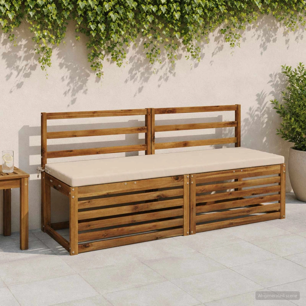Cuscini per Panchina a 2 Pezzi SOEST 2 pz 100% Poliestere Crema 949393