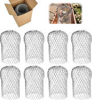 Dakgootbladbescherming per regengoten - Filtro per drenaggio del tetto - Sieve per drenaggio del tetto espandibile - 8 pezzi
