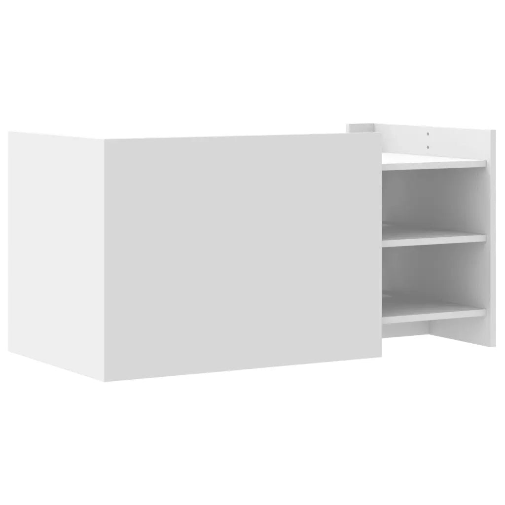 vidaXL Tavolino da Salotto Bianco 100x50x50 cm in Legno Multistrato
