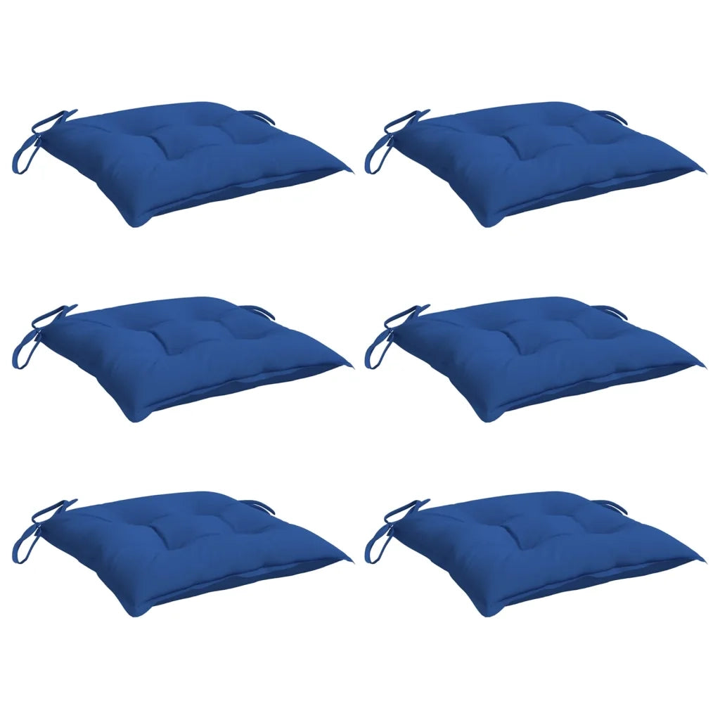 vidaXL Cuscini per Pallet 6 pz Blu 50x50x7 cm Tessuto Oxford