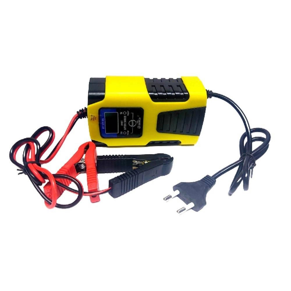 Trade Shop - Caricabatterie Intelligente Avviatore Emergenza Batteria Auto Moto 6v 6a 12v 4a J99 -