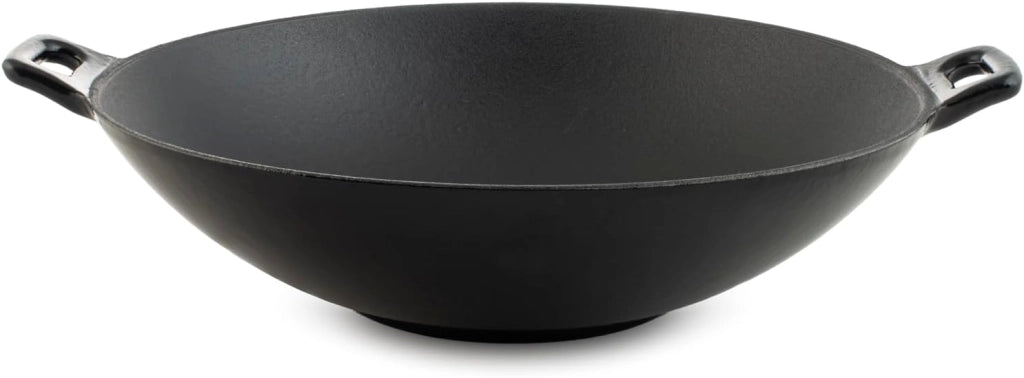Wok in ghisa smaltata con due manici, Ø 30 cm