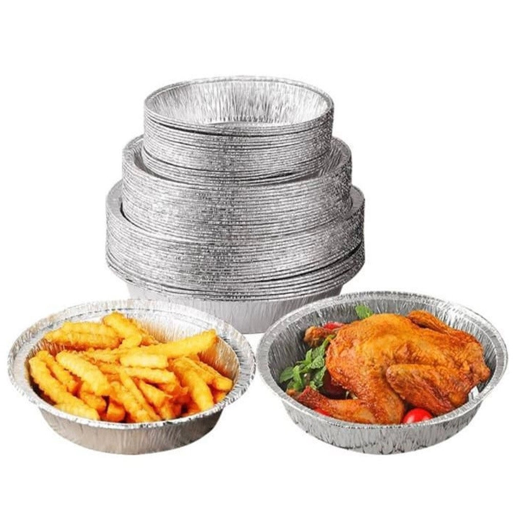 Trade Shop - Set 10pz Vassoio Contenitore Antiaderente Alluminio Per Friggitrice Aria Accessori Cucina -