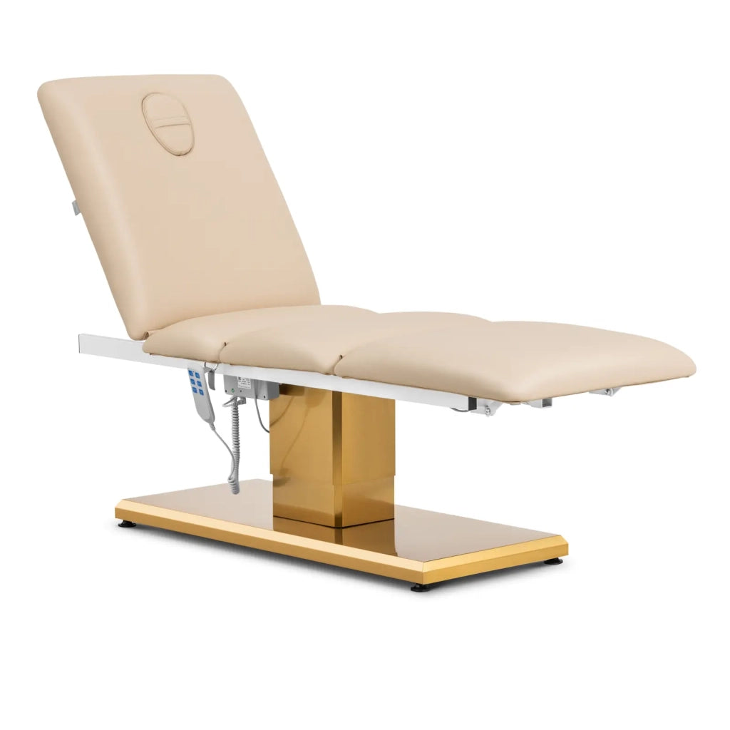 Poltrona estetica 300 watt 150 kg 190 x 65 x 60 cm beige oro 14_0008996
