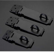 Chiusura a sicurezza in acciaio inossidabile - 1 pezzo - Slot di sicurezza per la chiusura della porta - Installazione facile - Duratura - Sicurezza garantita - Nero