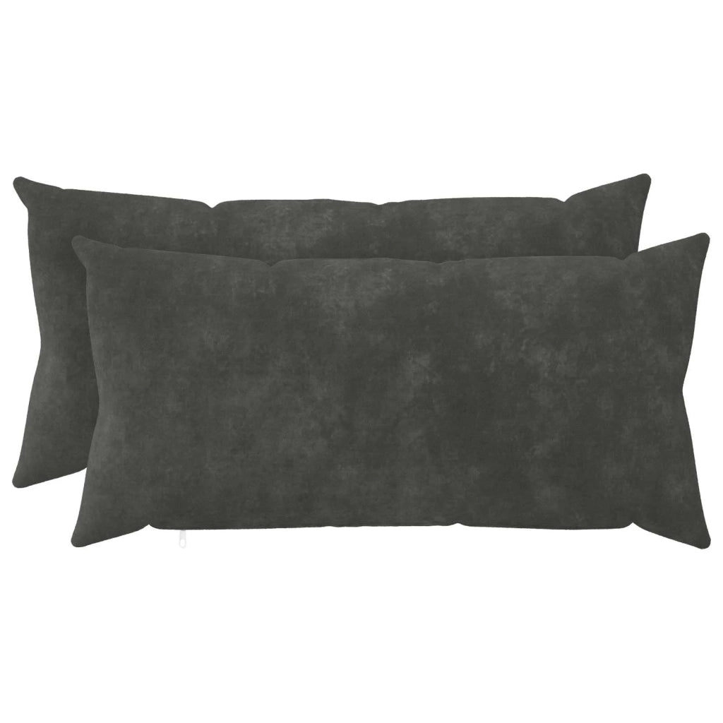 Federa 2 pcs HEERLEN Antracite 40 x 70 cm Fleece in microfibra 909585