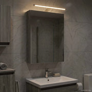 Mobiletto per specchio da bagno con lo scaffale Grigio Sonoma 889036
