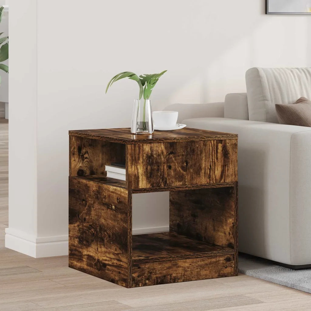 Tavolino Rovere fumé 40,5 x 40 x 45 cm Legno ingegnerizzato 890920