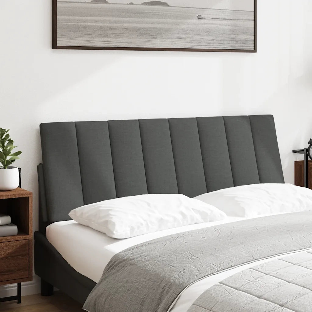Cuscino Testiera Hanko Grigio Scuro 140 cm in Tessuto CFW9479923