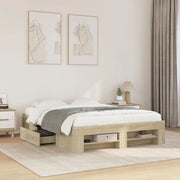Giroletto senza Materasso Rovere Sonoma 140x190cm in Truciolato 3295501