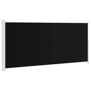 Tenda da Sole | Tenda laterale Retrattile per Patio 220x500 cm Nera