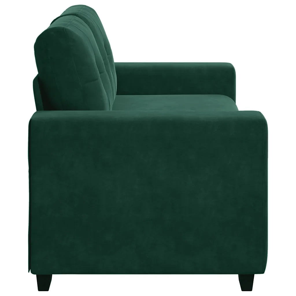 Divano Divanetto-Sofa Verde Scuro 140 cm in Velluto 903457