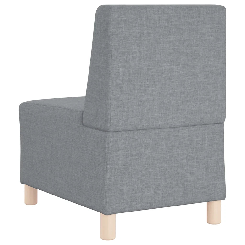 Divano componibile senza braccioli grigio chiaro 55 cm in tessuto 4108468
