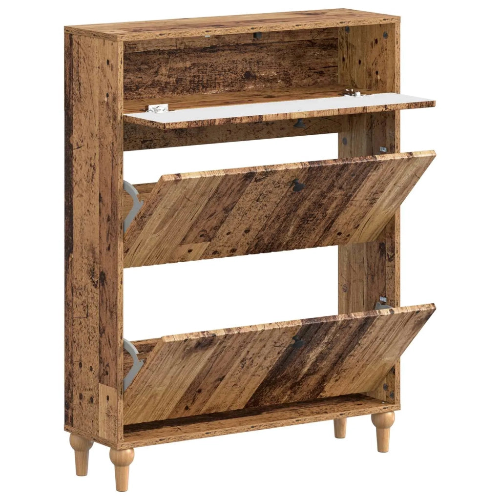 Mobile per scarpe ALKMAAR 78 x 24 x 103 cm Legno ingegnerizzato 896223