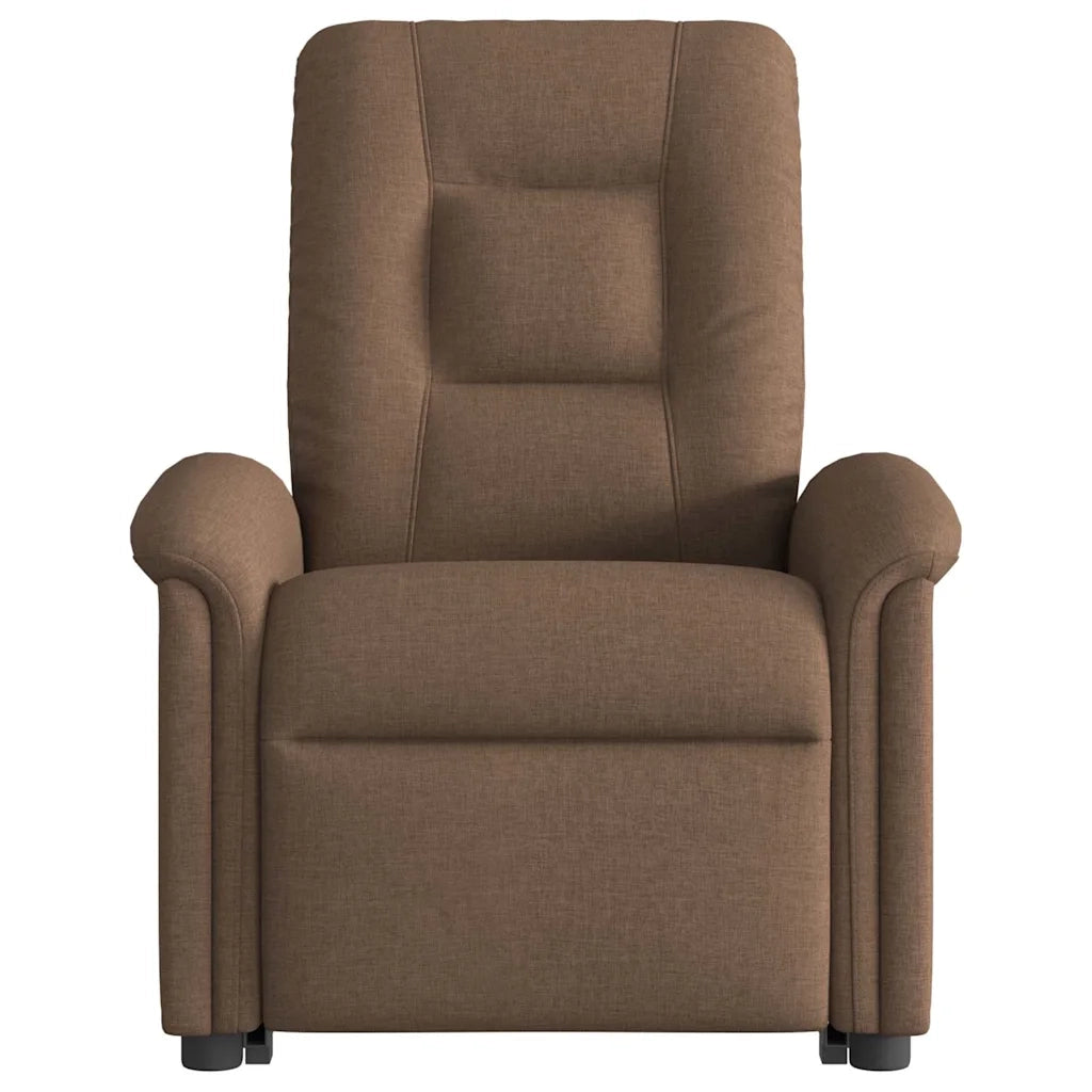 Poltrona Alzapersona Reclinabile Marrone in Tessuto 3303258