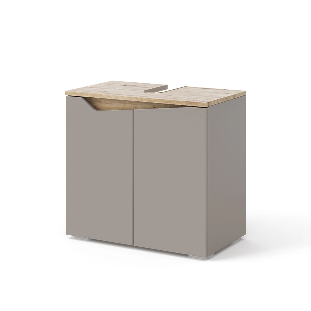 Vicco Mobile sottolavabo per bagno Grigio 60 x 57.5 cm con 2 porte
