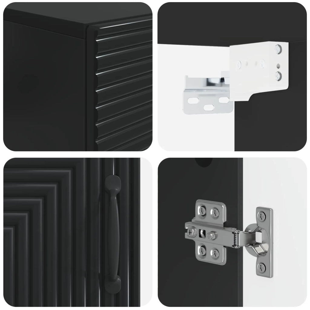 Armadio da bagno a muro HAARLEM Nero 30 x 31 x 59 cm 896806