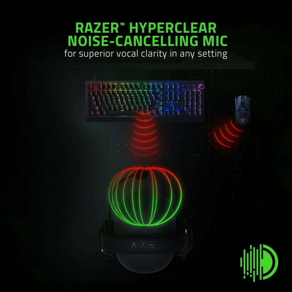 Razer BlackShark V2 X Gaming Headset: 7.1 Surround Sound - Driver 50 mm - Cuscino in memory foam - PC, PS4, PS5, Nintendo Switch, Xbox One, Xbox Series X & S, Mobile - Jack audio da 3,5 mm - Nero