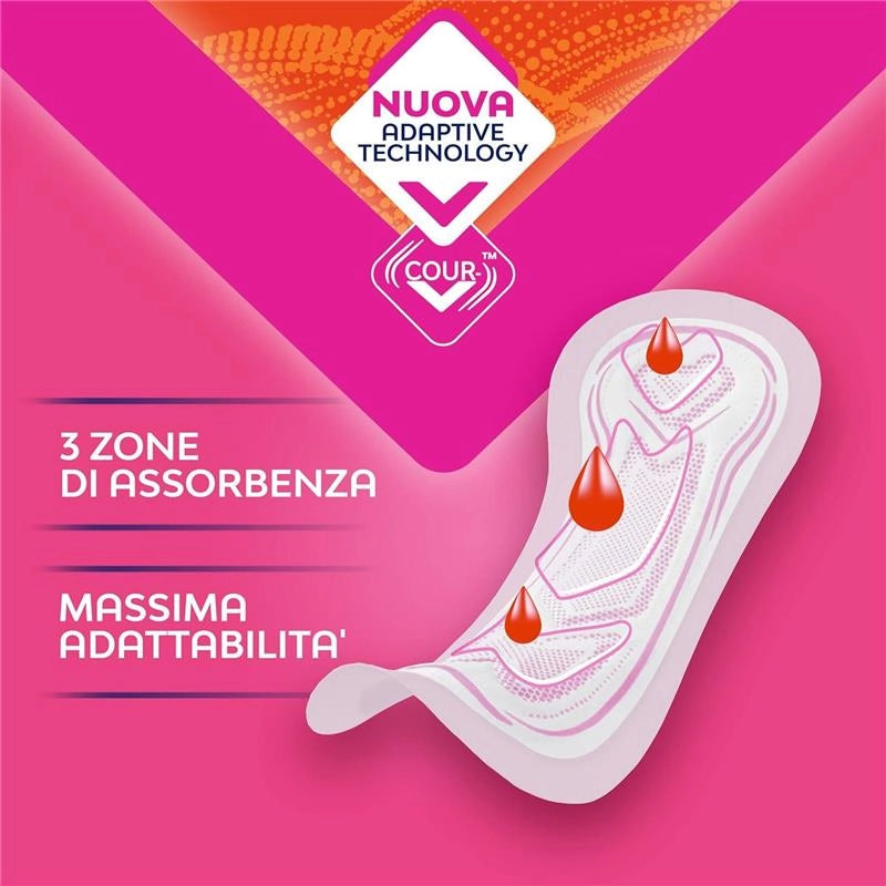 NUVENIA ASSORBENTE NORMAL ULTRA CON ALI GIORNO ASSORBENZA RAPIDA CONFEZIONE DA 14 ASSORBENTI