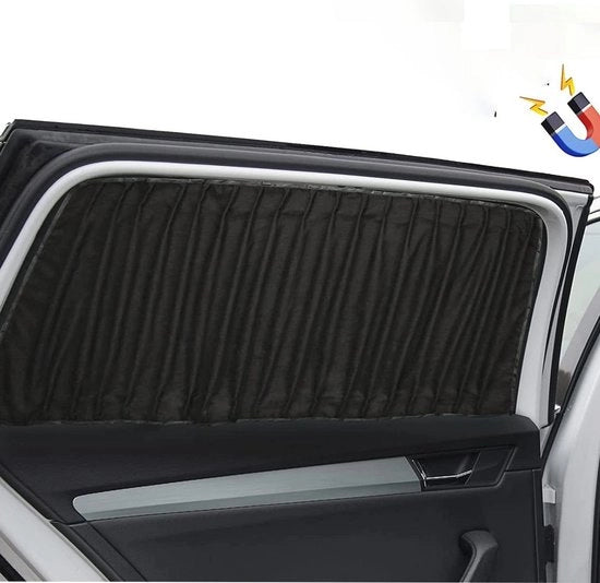 Zoniera per Auto con Tessuto in Suede per Bambini - Tende a Rullo con Protezione UV (2 Pezzi)